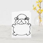 Carte Bble Meme Funny Dog Brainrot Wash My Belly Meme (Fleur jaune)