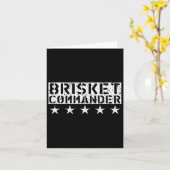 Carte [bbq Dude] Brisket Commander Bbq Shirt (Fleur jaune)