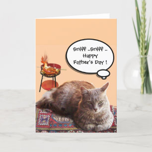 CARTE BBQ ET CHAT FÊTE DES PÈRES