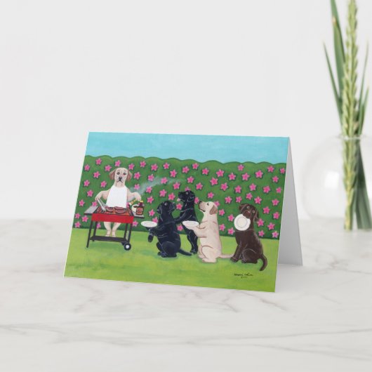 Carte BBQ Party Labs dans le jardin Azalea (Devant)