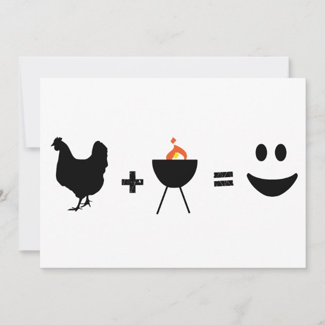Carte BBQ Poulet Heureux (Devant)