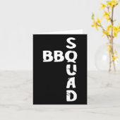Carte Bbq Squad Fumeur Pit Grill Master Grill Équipe Pi (Fleur jaune)