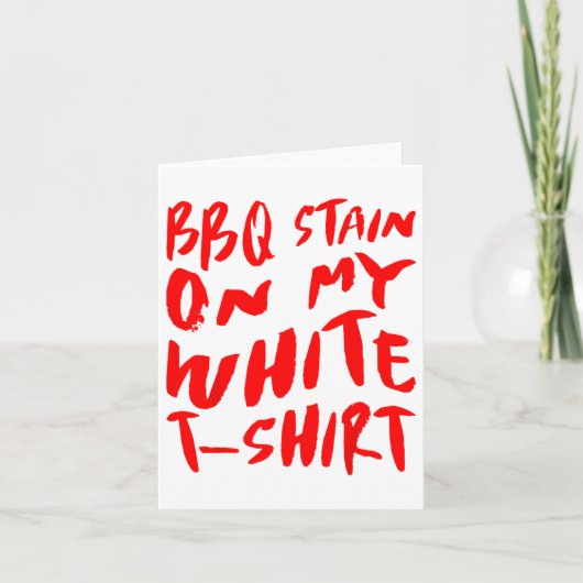 Carte Bbq Stain Sur Mon Blanc - Bbq _1 (Devant)