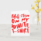 Carte Bbq Stain Sur Mon Blanc - Bbq _1 (Fleur jaune)
