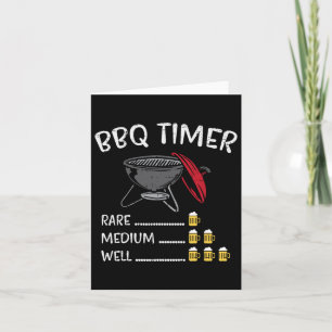 Carte Bbq Timer Beer Funny Byrbecue Grill Grill Boisson