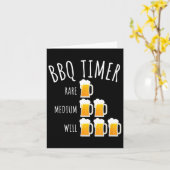Carte Bbq Timer Bière Boire Funny Grilling (Fleur jaune)