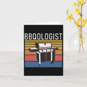 Carte Bbqologist Grill Byrbecue Funny Grilling (Fleur jaune)