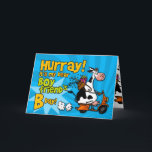 Carte bd scooter cow - boyfriend<br><div class="desc">Send your boyfriend a moo-velous birthday card this year - "Hurray it's my dear boyfriend's Bday!" relationship specific birthday greeting card. Inside text "Hope you're not 'two tired' to celebrate!"</div>