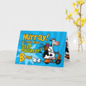 Carte bd scooter fille - belle-fille (Fleur jaune)