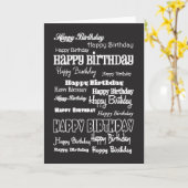 Carte BDayBlack (Fleur jaune)