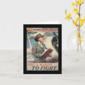 Carte Be A Marine World War II (Fleur jaune)