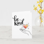 Carte Be Kind Insrational Quote Sitive Motivational  (Fleur jaune)