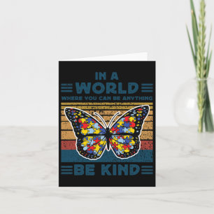 Carte Be Kind Sensibilisation sur l'autisme Puzzle Butto