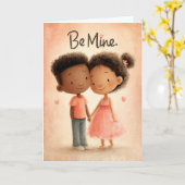 Carte Be Mine Always Valentine Card (Fleur jaune)
