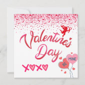 Carte Be Mine Personalized Flat Card (Devant)