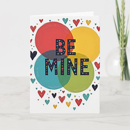 Carte Be Mine Valentine Love Card (Devant)