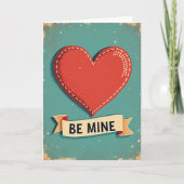 Carte Be Mine Vintage Love Card (Devant)