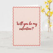 Carte Be My Valentine Card (Fleur jaune)