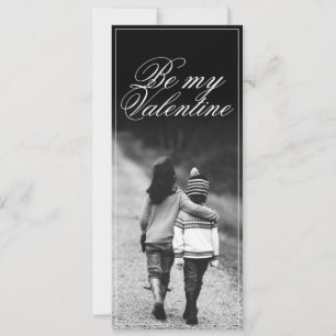 Carte Be My Valentine - côte à côte