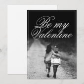Carte Be My Valentine - côte à côte (Devant / Derrière)