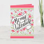 Carte Be My Valentine Folded Valentine's Day Greeting  (Devant)