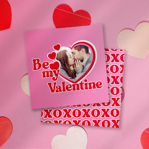 Carte Be My Valentine Heart Photo Saint Valentin Saint V