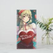 Carte Be My Valentine in Manga Style 33893 (Debout devant)