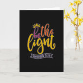 Carte Be Salt and Light (Fleur jaune)