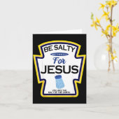 Carte Be Salty For Jesus Condiment Sce Christian Hallowe (Fleur jaune)