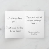 Carte Be Still My Heart- Personalized Valentine (Intérieur)