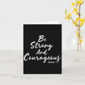 Carte Be Strong And Courageous Joshua 1_9 Jesus Be Coura (Fleur jaune)