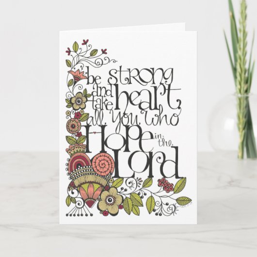 Carte Be Strong - Prayer Card (Devant)