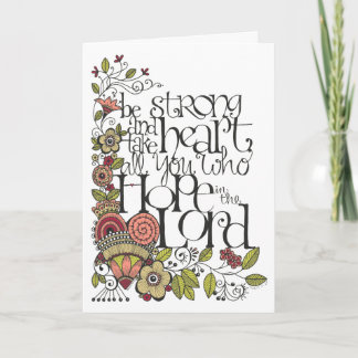 Carte Be Strong - Prayer Card