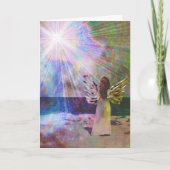 Carte Beach Angel of Light Greeting Card (Devant)