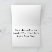 Carte Beach Bird Joyeux Anniversaire 4 (Intérieur)