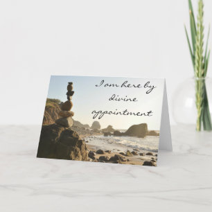 Carte Beach card with quote, blank inside