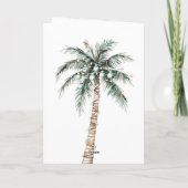 Carte Beach Coast Blond Femme Noël (Dos)