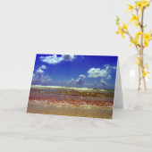 Carte ~Beach~ GREETING CARD, CUSTOMISEZ-LE ! (Fleur jaune)