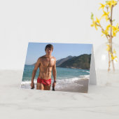 Carte Beach Hunk (Fleur jaune)