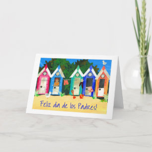 Carte Beach Huts Father's Day Card