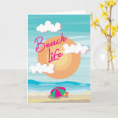 Carte Beach Life (Fleur jaune)