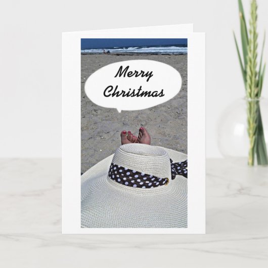 CARTE ***BEACH NOËL REMERCIEMENTS*** (Devant)