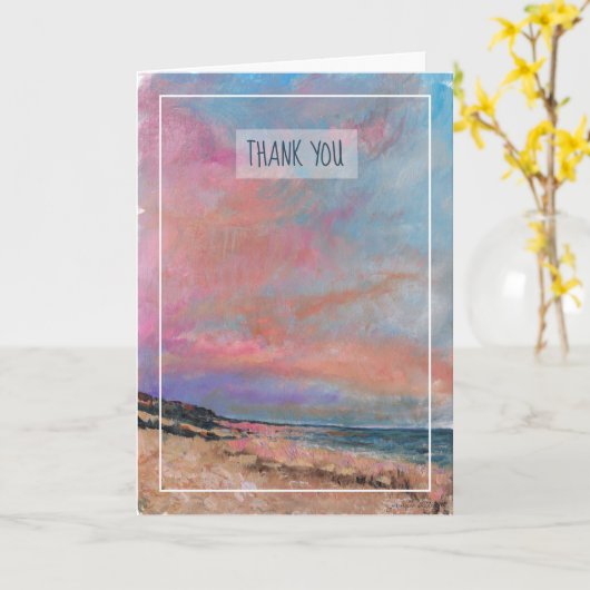 Carte Beach Shore Art (Fleur jaune)