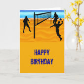 Carte Beach Volleyball (Fleur jaune)
