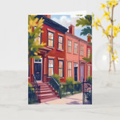 Carte Beacon Street Boston Massachusetts (Fleur jaune)