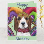 CARTE BEAGLE (Fleur jaune)