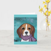 Carte Beagle (Fleur jaune)