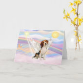 Carte Beagle Angel (Fleur jaune)