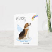 Carte Beagle Angel Chien Memorial Animaux de compagnie p (Devant)