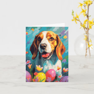Carte Beagle Bonne Pâques